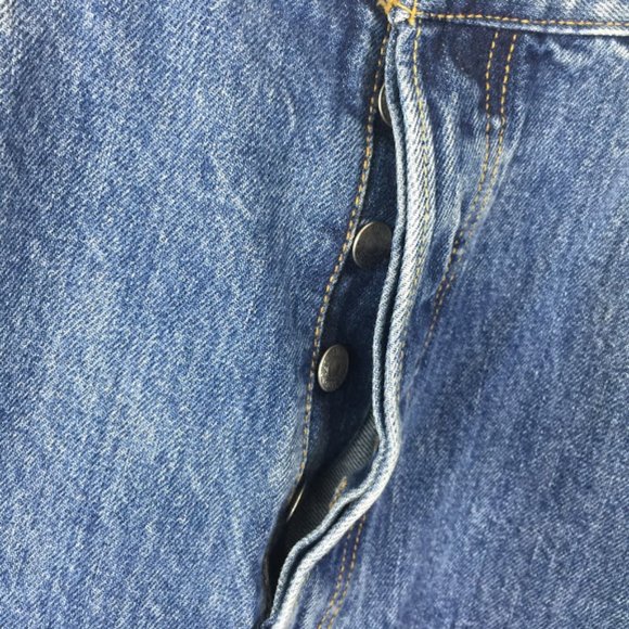 Levi's 501 Jeans  Straight Leg Button Fly Denim - Picture 5 of 12